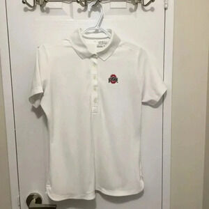 Ohio State Nike Golf Dri-Fit Polo  Women's White Sz M